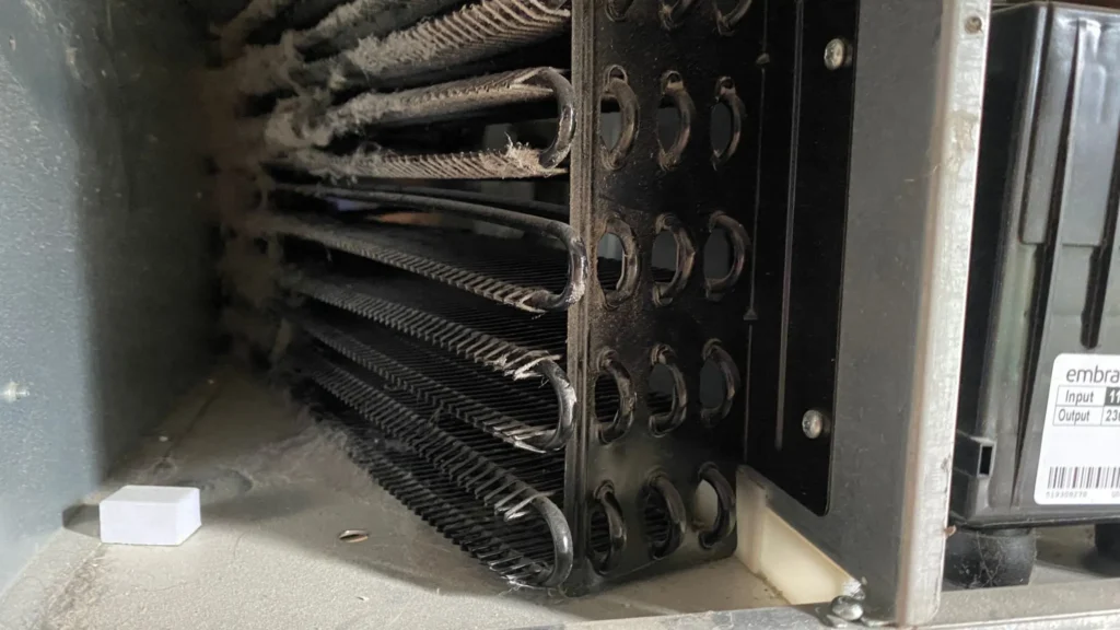 dirty condenser coil